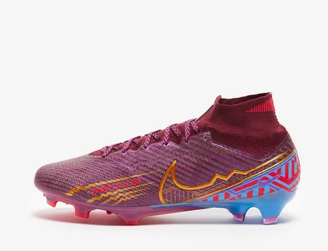 Nike Mercurial Superfly Purple Pink High-Cut Sock-Fit Collar Firm-Ground Soccer Shoes 6