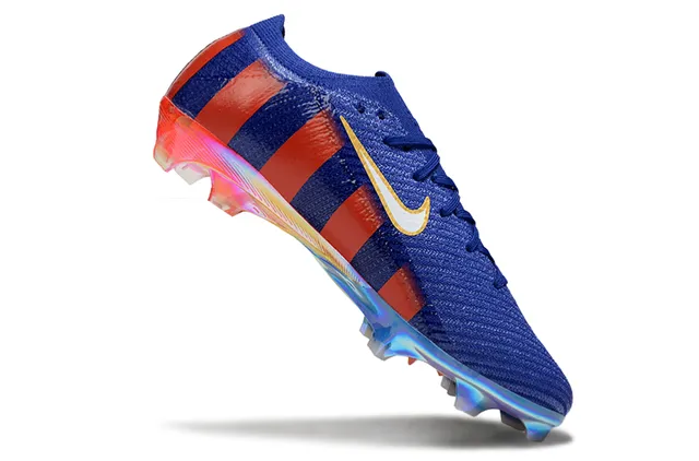 नाइके Mercurial Vapor FC Barcelona নীল লাল ইরিডেসেন্ট ফার্ম গ্রাউন্ড ফুটবল জুতা 2