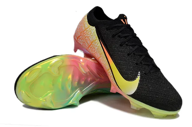 Nike Mercurial Vapor Multicolore Noir Upper en Tricot Suela Iridescente Translucida Firm-Ground Chaussures de Football 4