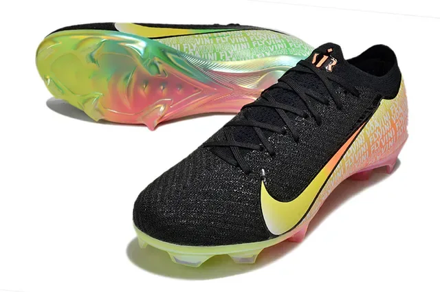 Nike Mercurial Vapor Multicolore Noir Upper en Tricot Suela Iridescente Translucida Firm-Ground Chaussures de Football 5