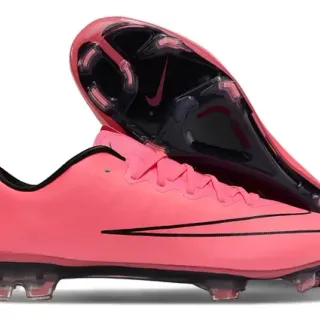 Nike Mercurial Vapor وردي أسود أرض صلبة أحذية كرة القدم