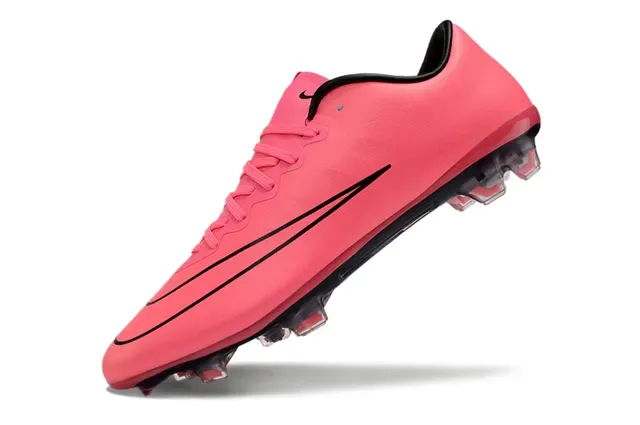 Nike Mercurial Vapor Rose Noir Chaussures de Football Terrain Firme 3