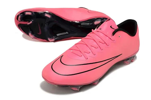 Nike Mercurial Vapor Rose Noir Chaussures de Football Terrain Firme 4