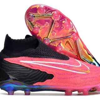 Nike Mercurial Vapor rosa negro iridiscente zapatos de fútbol para terreno firme