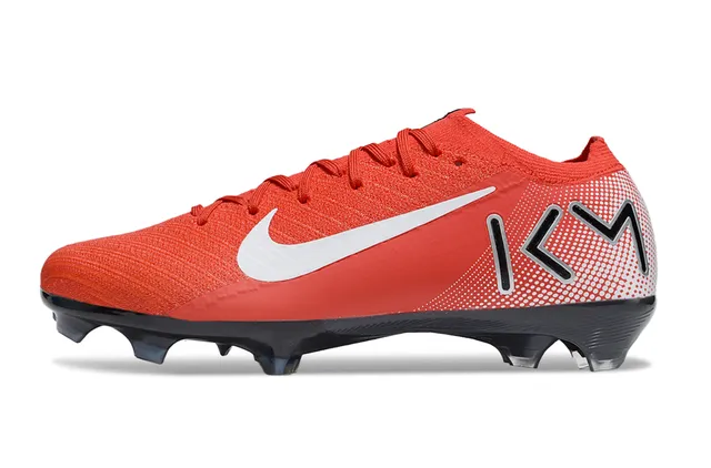 Nike Mercurial Vapor Red Black Knit Upper Low-Cut Collar Firm-Ground Soccer Shoes 8