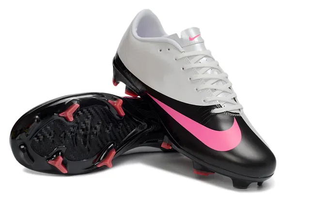 Nike Mercurial Vapor Prata Vermelho Sapatos de Futebol para gramado firme 12