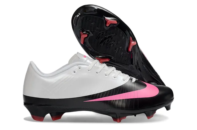Nike Mercurial Vapor Prata Vermelho Sapatos de Futebol para gramado firme 14