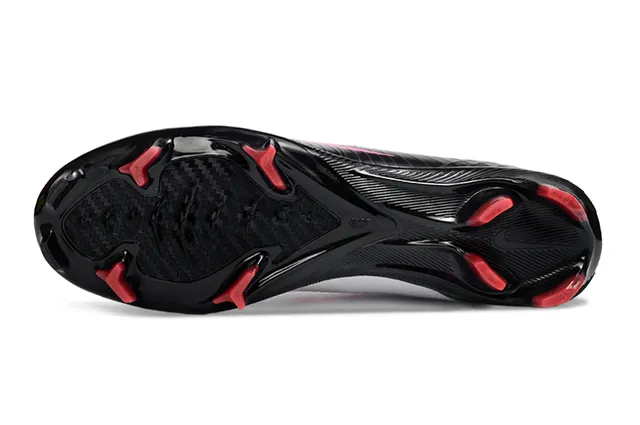 Nike Mercurial Vapor Prata Vermelho Sapatos de Futebol para gramado firme 16