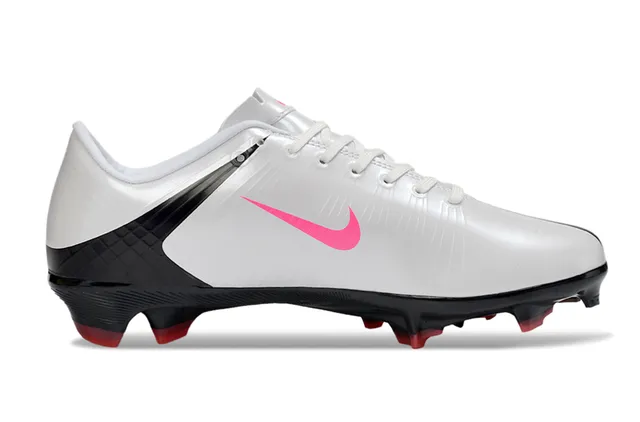 Nike Mercurial Vapor Prata Vermelho Sapatos de Futebol para gramado firme 17