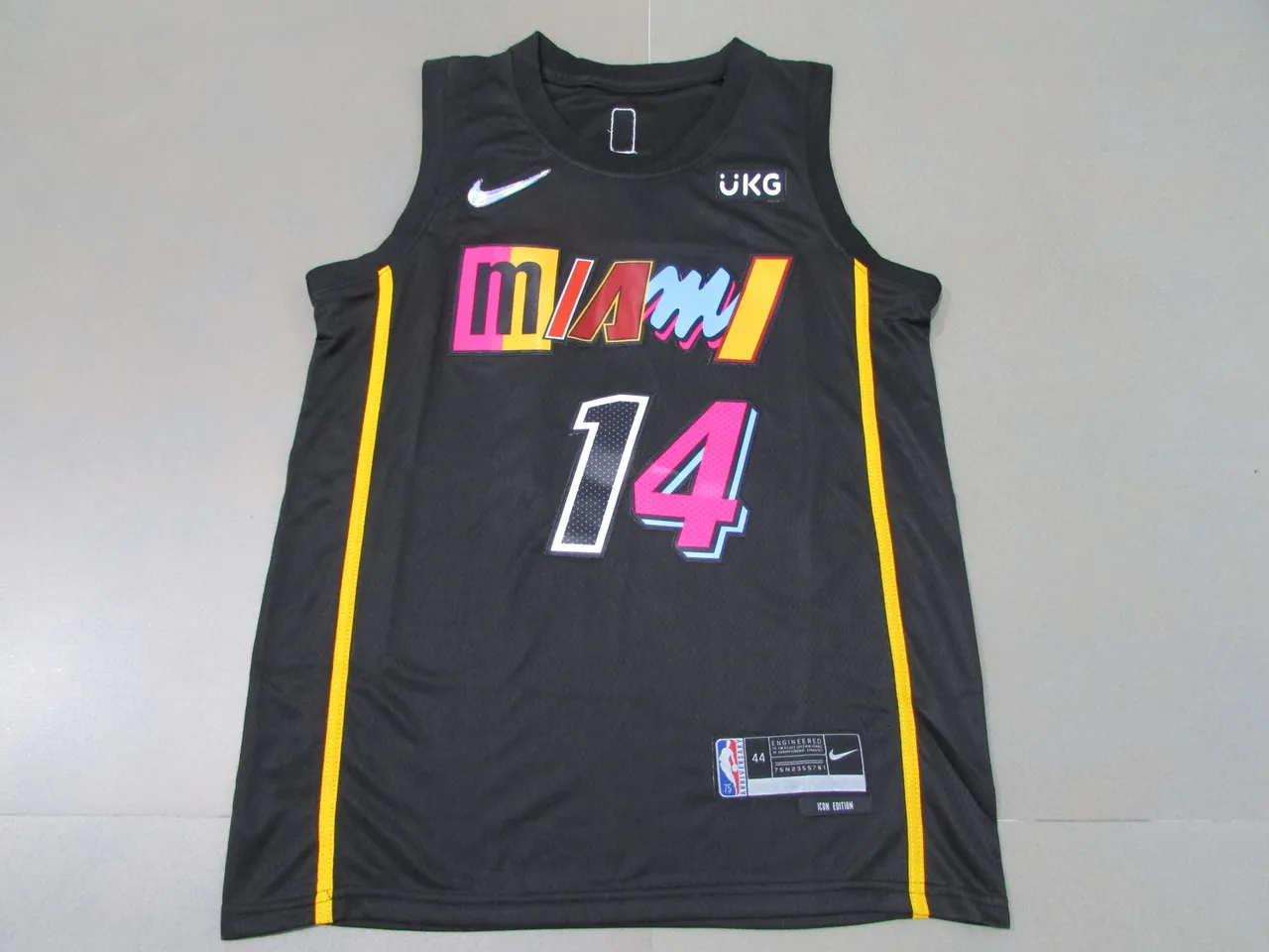 Nike Miami Heat Icon Edition Noir Multicolore Maillot de basketball 1