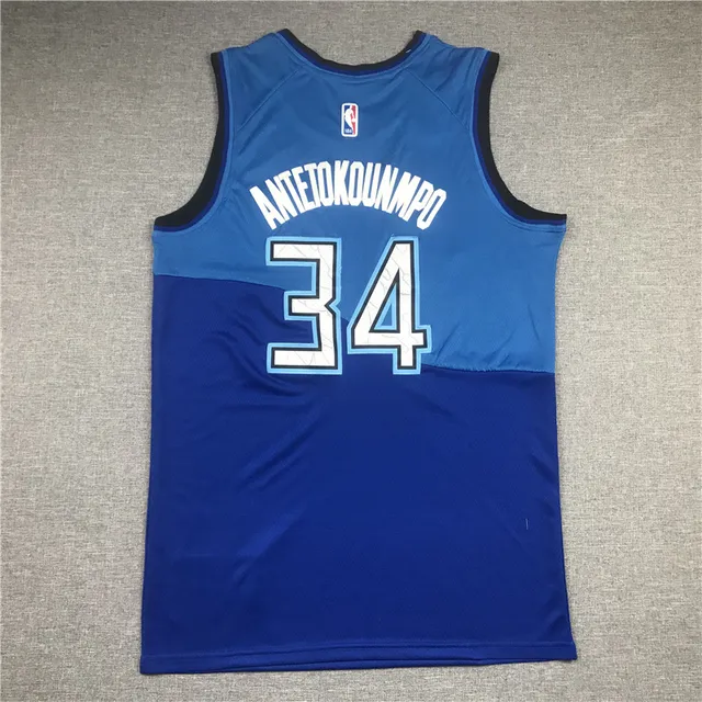 Nike Milwaukee Bucks City Edition maillot bicolore bleu 2