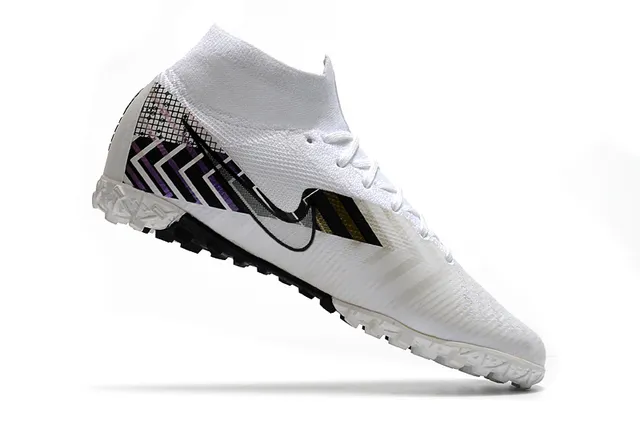 Nike Multicolore Noir Impression Graphique Haut Collet Turf Chaussures de Football 15