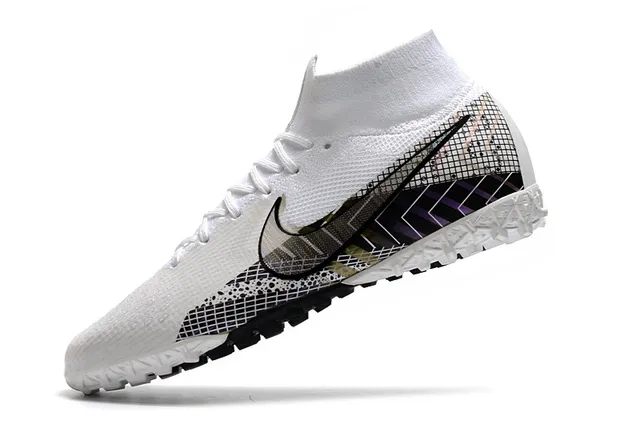 Nike Multicolore Noir Impression Graphique Haut Collet Turf Chaussures de Football 16