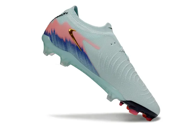 Nike Multicolor Gold Low-Cut Knit Upper Gradient Brushstroke Overlay Firm-Ground Soccer Shoes 2