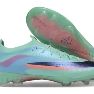 Nike Multicolor Low-Cut Sock-Fit Upper Iridescent Gradient Overlay Firm-Ground Soccer Shoes