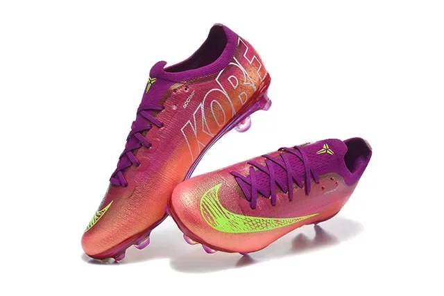 Nike Chuteiras de Futebol Terra Firme Multicolor Rosa Gradiente Iridescente Parte Superior Neon Lime Swoosh 2