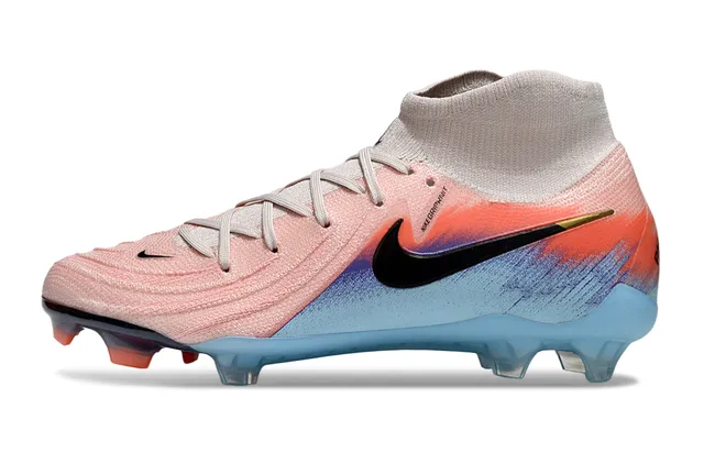 Nike Multicolor Sock-Fit Knit Upper Gradient Color Blocking Firm-Ground Soccer Shoes 2