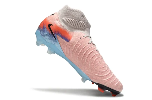 Nike Multicolor Sock-Fit Knit Upper Gradient Color Blocking Firm-Ground Soccer Shoes 4