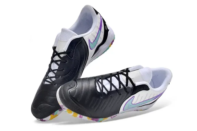 Nike Multicolor White Low-Top Synthetic Leather And Mesh Upper Sneakers 2
