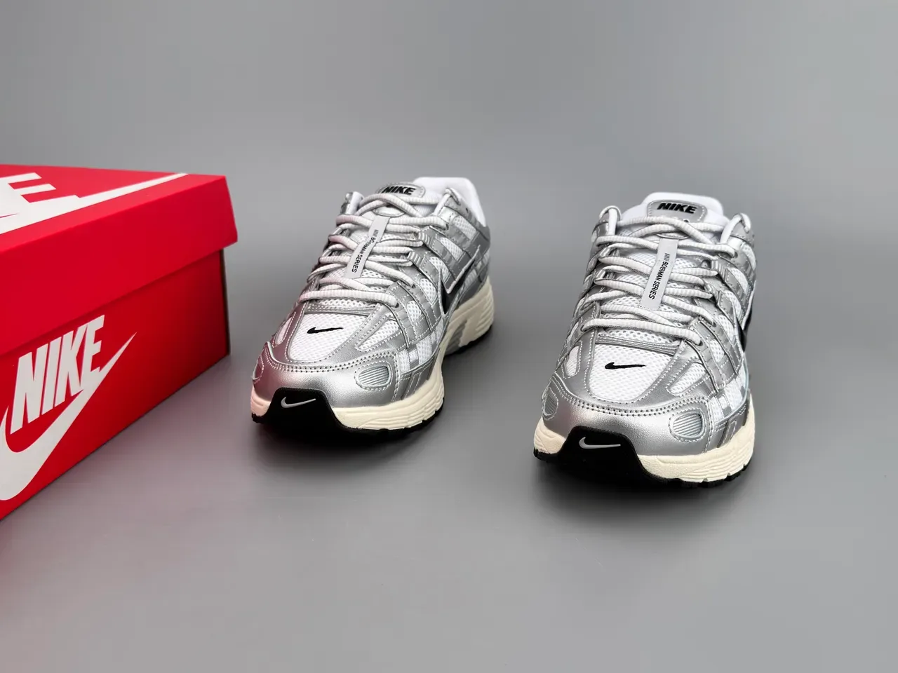 Nike P-6000 Metallic Silver Lifestyle Sneakers 3