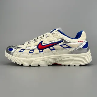 Nike P-6000 Off-White Silver Blue Red 休闲运动鞋