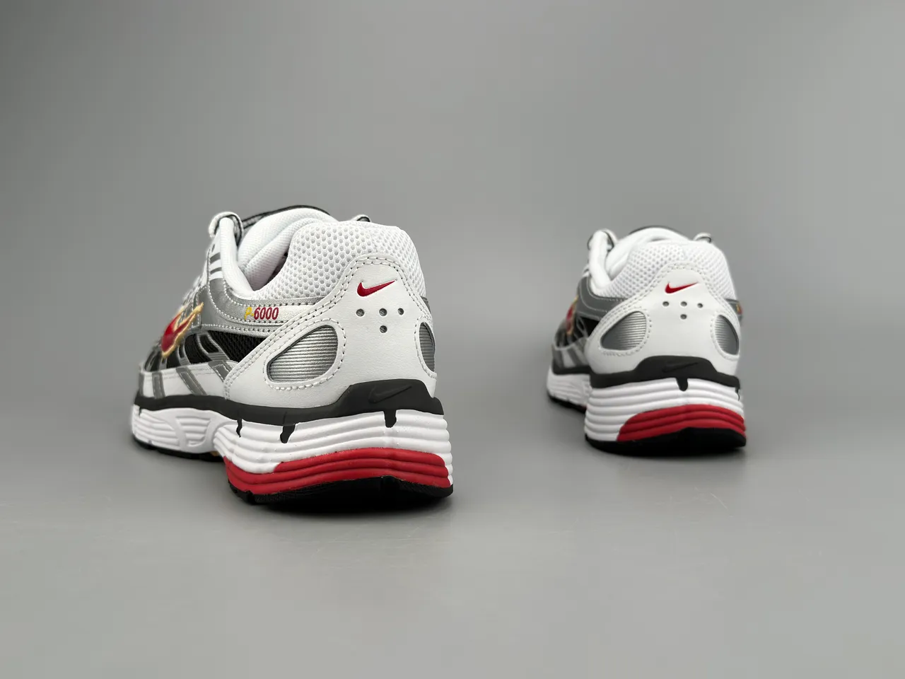 Nike P-6000 White Black Red Gold Lifestyle Sneakers 6