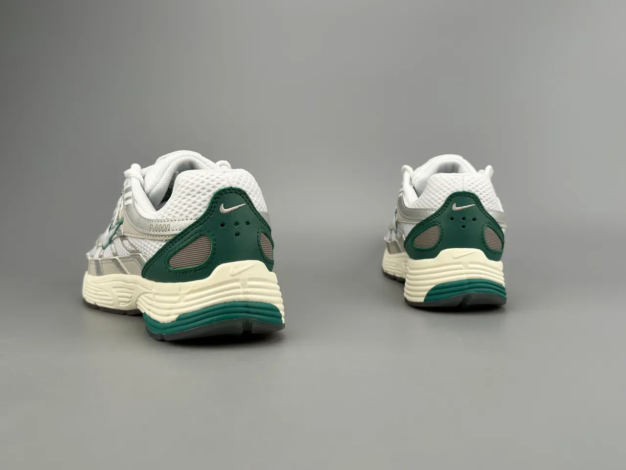 Nike P-6000 White Gray Green Lifestyle Sneakers 6