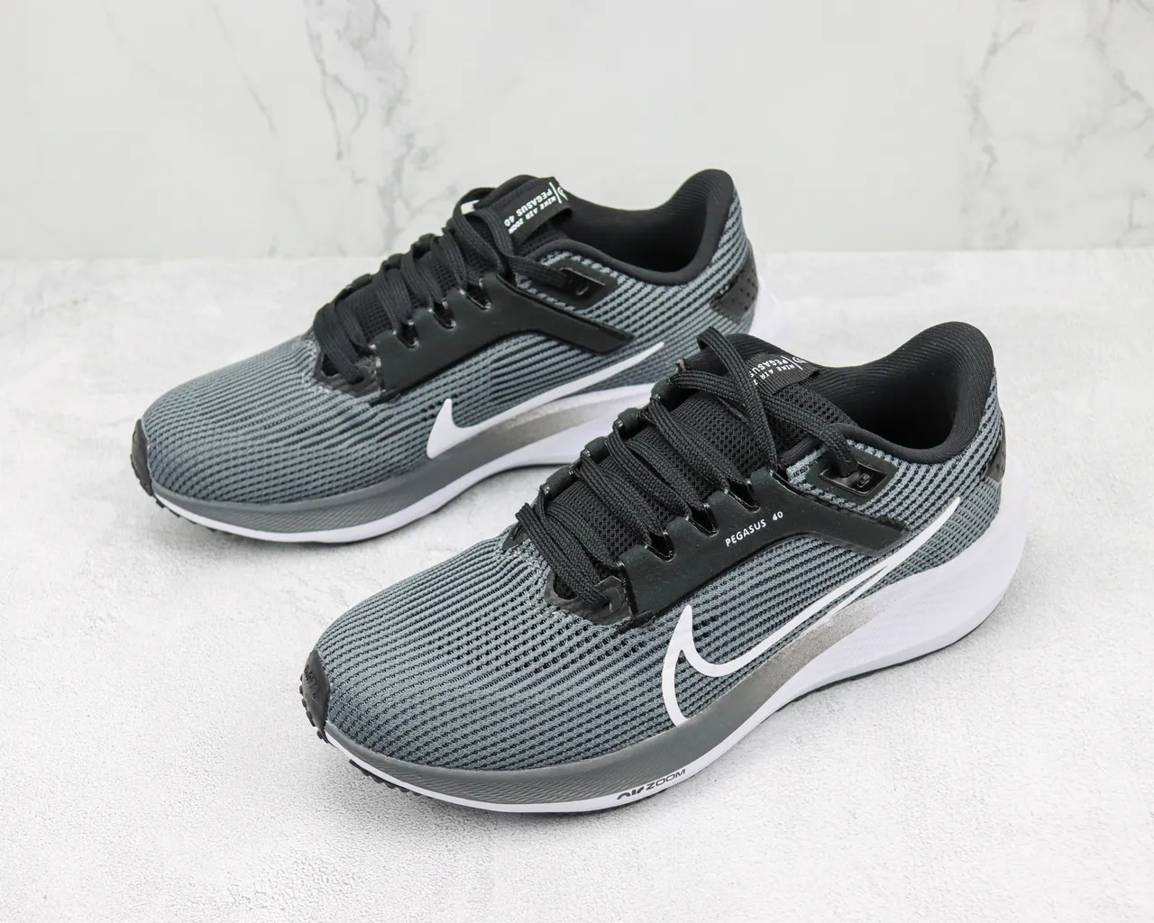 Nike Pegasus 40 Gray White Running Shoes 4