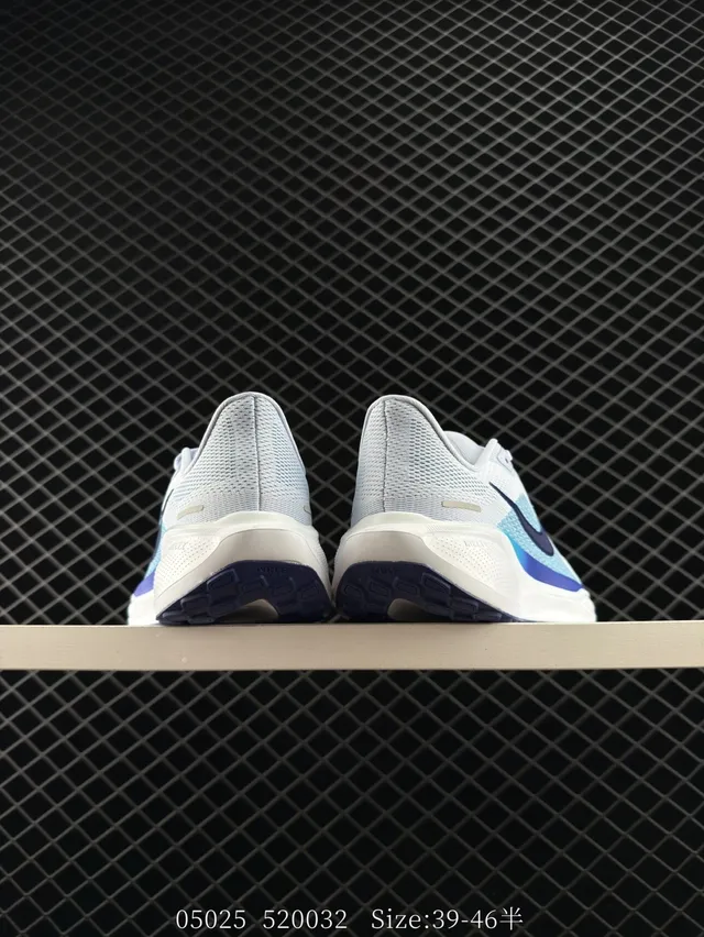 Nike Pegasus 41 White Navy Engineered Mesh Upper Gradient Overlay Running Shoes 3