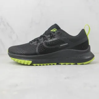 Nike Pegasus Trail Noir Vert Respirant Maille Perforée Supérieure Recouvrements Synthétiques Chaussures de course