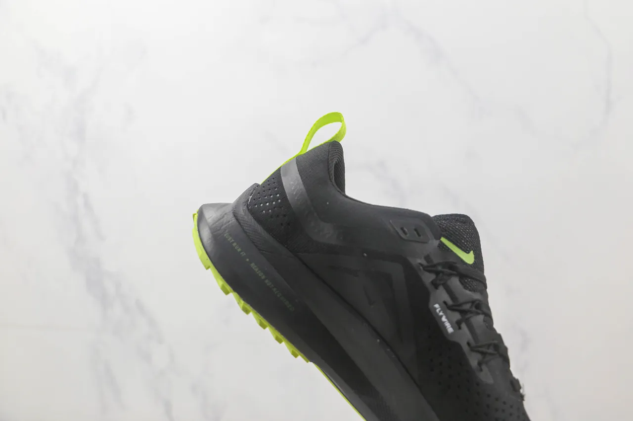Nike Pegasus Trail Noir Vert Respirant Maille Perforée Supérieure Recouvrements Synthétiques Chaussures de course 5