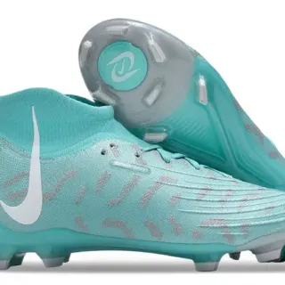 Nike Phantom GT Aqua Silver Firm-Ground Soccer Shoes