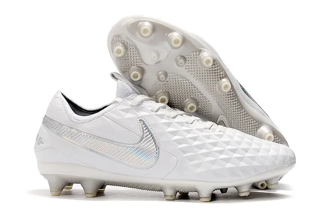 Nike Phantom GT Negro Azul Textura de Diamante Superior Sintético Acento Swoosh Suelo Firme Zapatos de Fútbol 3
