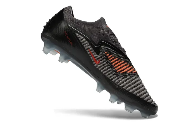 Nike Phantom GT Preto Cinza Verde Iridescente Firm-Ground Sapatos de Futebol 2