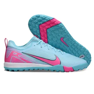 Nike Phantom GT नीला गुलाबी लो-कट सिंथेटिक अपर मोल्ड आउटसोल टर्फ फुटबॉल जूते