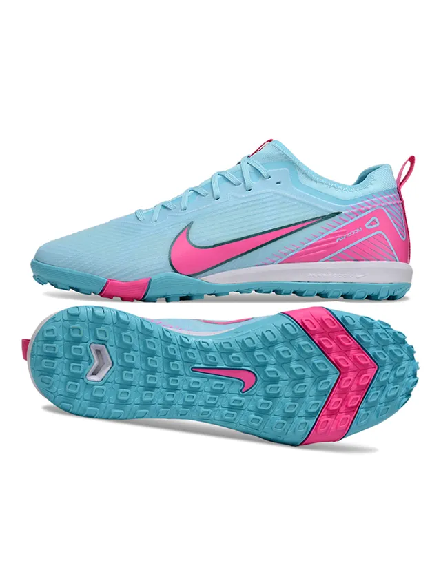 Nike Phantom GT أزرق وردي منخفض القطعة علوة اصطناعية قاعدة مولدة أرضية أحذية كرة القدم 2