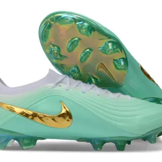 Nike Phantom GT Mint Green Metallic Gold Firm-Ground Soccer Shoes