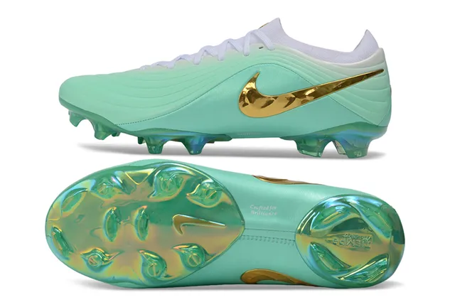 Nike Phantom GT Mint Green Metallic Gold Firm-Ground Soccer Shoes 6