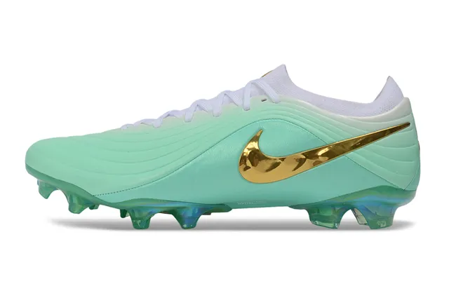 Nike Phantom GT Mint Green Metallic Gold Firm-Ground Soccer Shoes 7