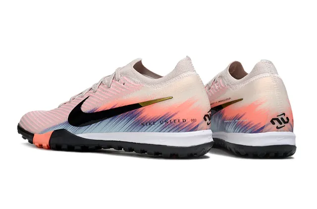 Nike Phantom GT Multicolor Black Knit Gradient Upper Low-Cut Collar Turf Soccer Shoes 4
