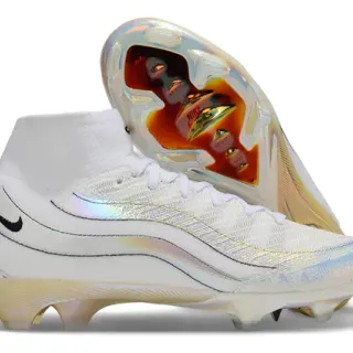 Nike Phantom GT White Iridescent Holographic Firm-Ground Soccer Shoes