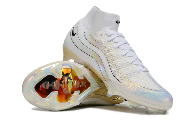 Nike Phantom GT White Iridescent Holographic Firm-Ground Soccer Shoes 2
