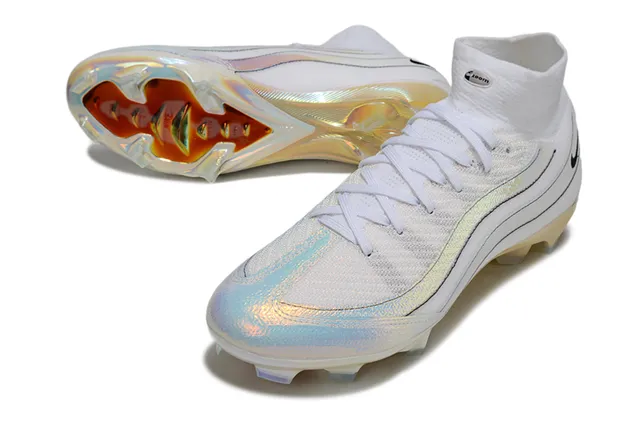 Nike Phantom GT White Iridescent Holographic Firm-Ground Soccer Shoes 3