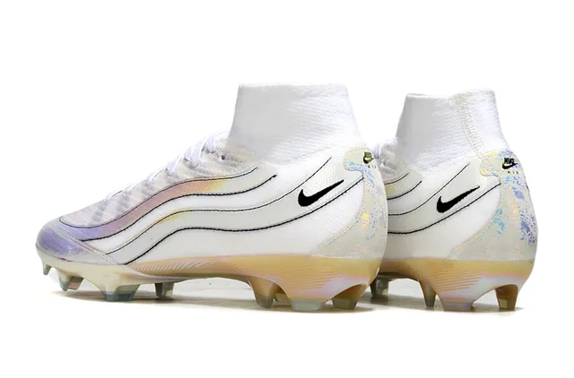 Nike Phantom GT White Iridescent Holographic Firm-Ground Soccer Shoes 4