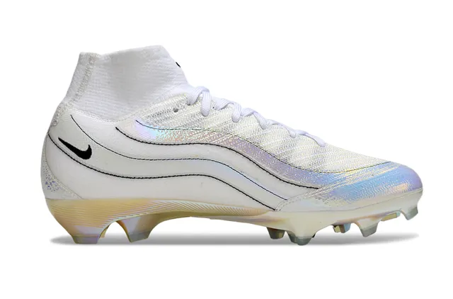 Nike Phantom GT White Iridescent Holographic Firm-Ground Soccer Shoes 5