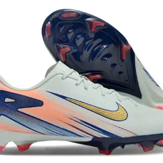 Nike Phantom GT White Multicolor Low-Cut Molded Upper Firm-Ground Soccer Shoes