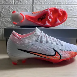 Nike Phantom GT أحذية كرة القدم أبيض برتقالي فلاي كيت أب كولار جورب أرض صلبة