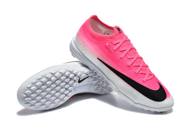 Nike Pink Black Knit Upper Gradient Turf Soccer Shoes 7