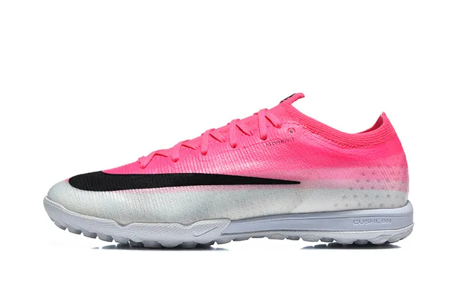 Nike Pink Black Knit Upper Gradient Turf Soccer Shoes 10