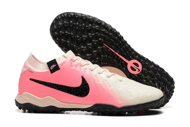 Nike Chaussures de Football Turf Low-Cut Upper Synthétique Colorway Gradient Rose Noir 1